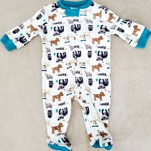 Gymboree doggy zipper footie